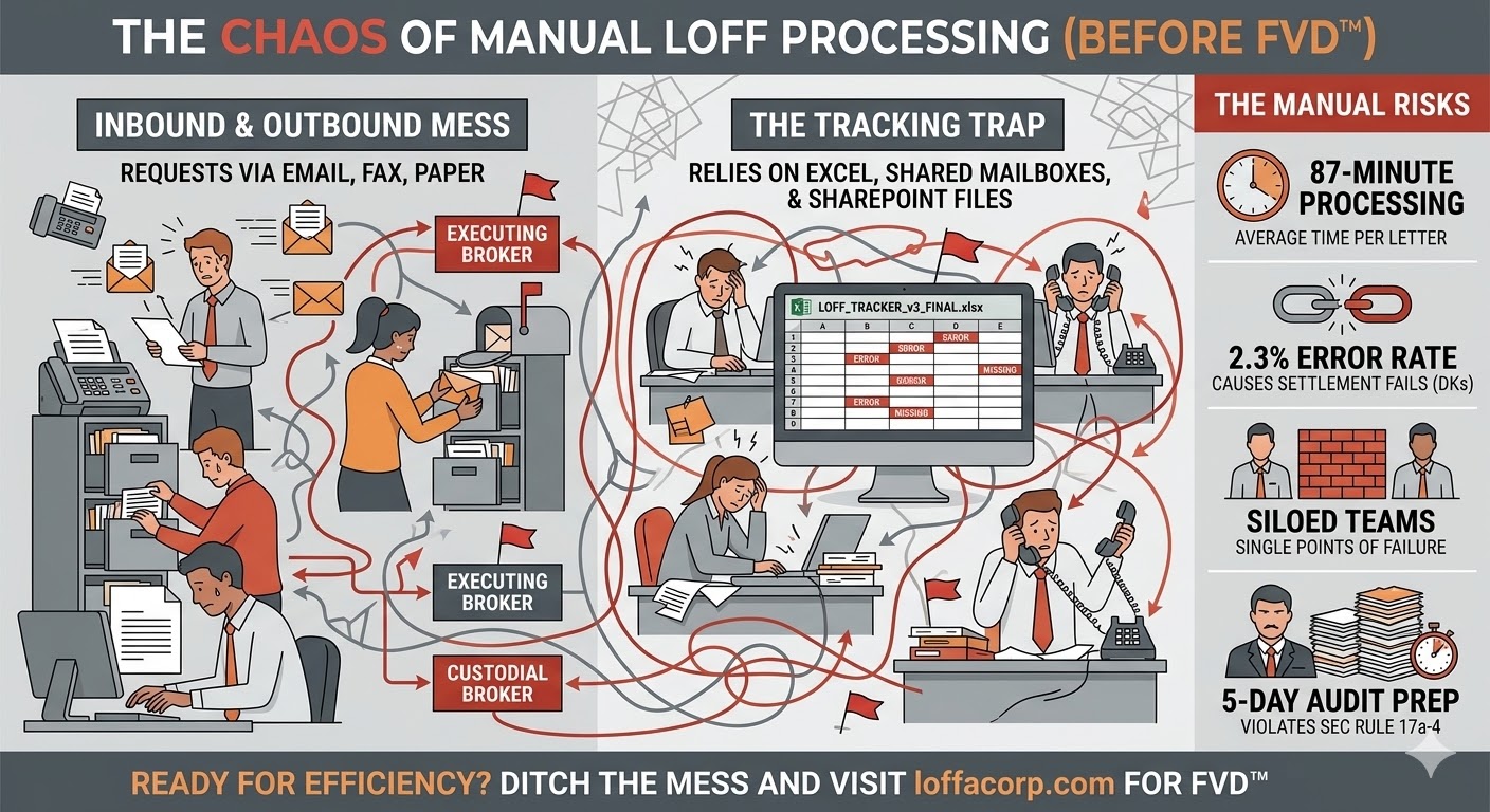 Manual compliance risk — paper-based verification process
